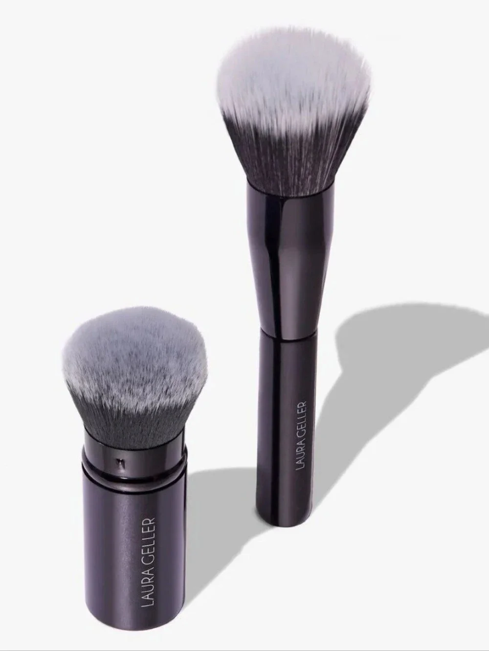 NEW Packag Laura Geller Blending Beauties 2 PC Face Brush Set
